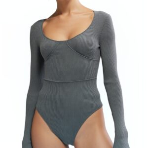 CUPPED SCOOP FRONT BODYSUIT